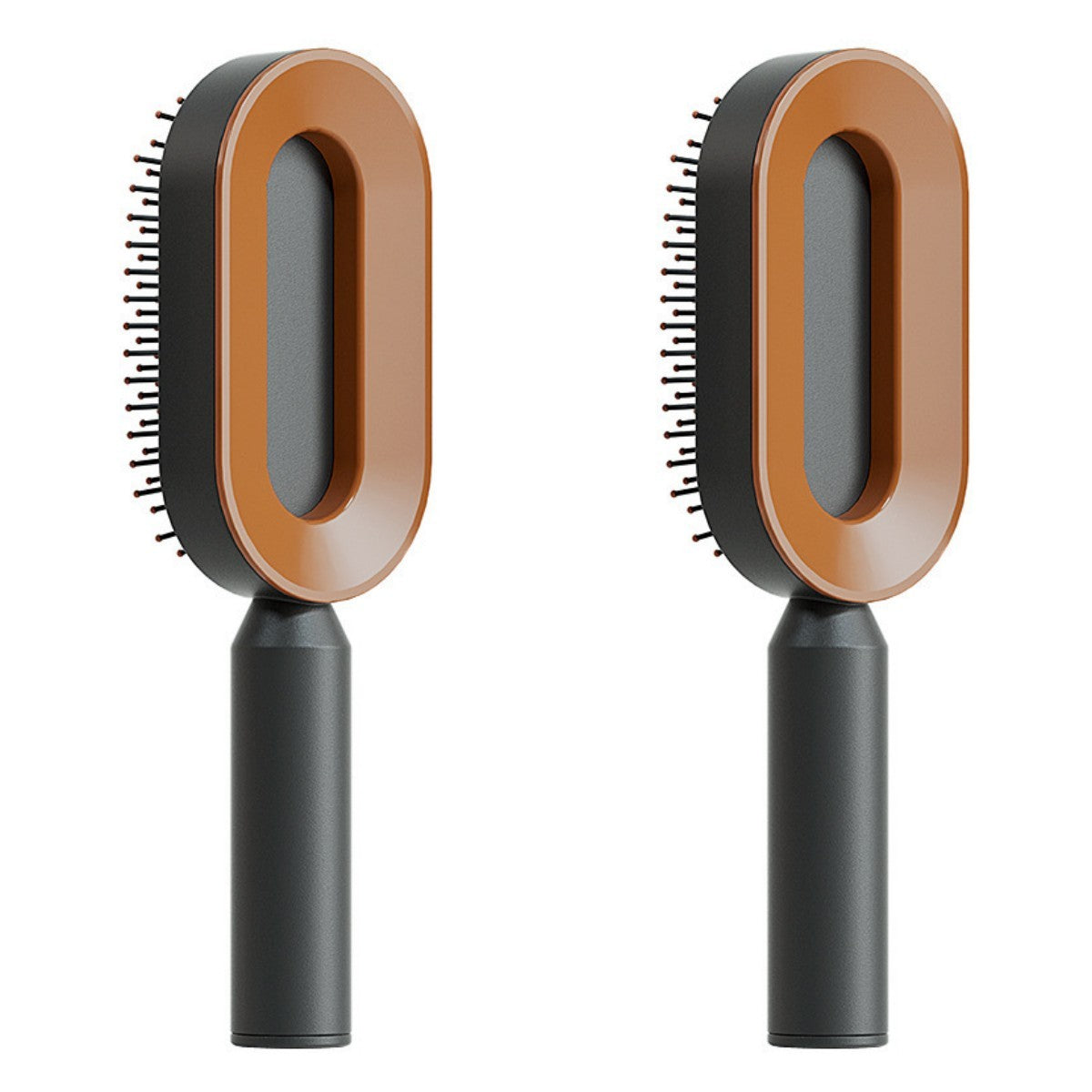 Self-Cleaning Hair Brush – Anti-Static Scalp Massage Comb with One-Key Hair Removal, Detangling Airbag Brush for Women