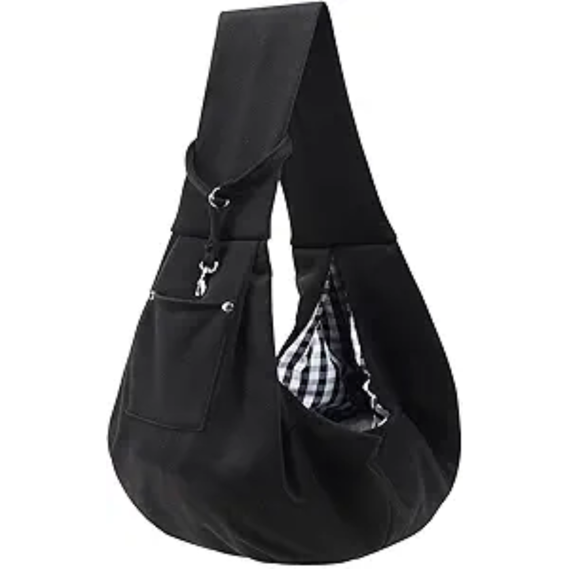 Dog Carrier Sling Reversible Puppy Carrier Purse With Storage Pocket, Hand Free Dog Sling Carrier For Carry Small Dogs And Cats, Travel Safety Harness, Dog And Cat Harness