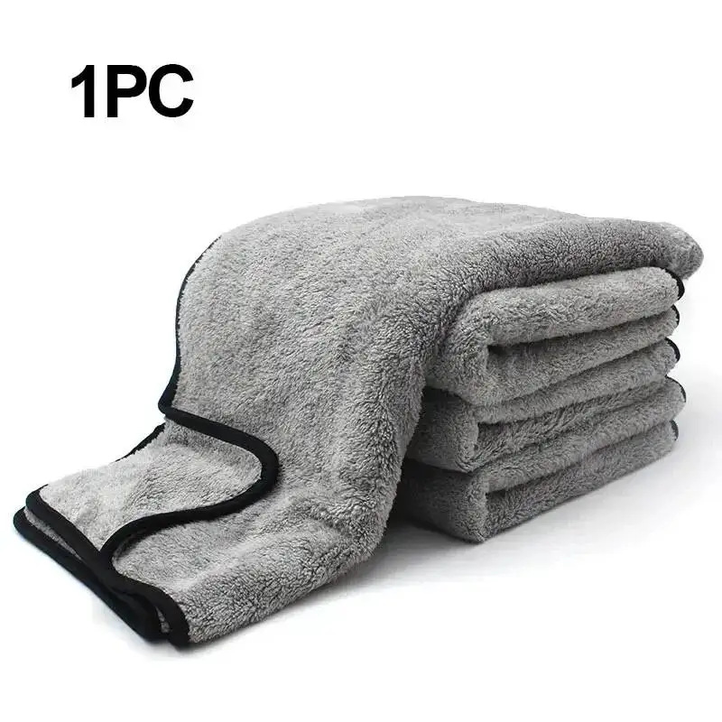 Car Wash Towel, Thickened Coral Fleece, Absorbent, Double-sided Fleece For Cars, No Shedding And No Color Fading, Car Wash Towel