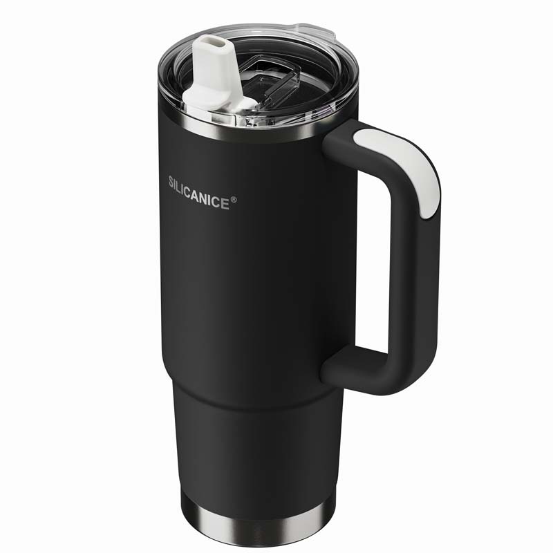 30oz Hygienic Tumbler, Leakproof Lid Prevents Mold, Removable Foldable Spout, Reinforced Base Fits Car Cup Holders For Travel And Gym