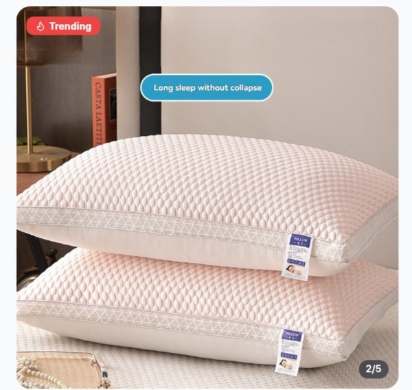 Cooling Breathable Bed Pillow Ergonomic Neck Support Plush Pillow For Side Back Sleepers And Summer Comfort
