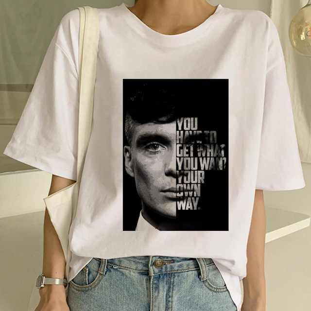 Peaky Blinder Peripheral Printed T-shirt Male And Female Couple Short Sleeve T-shirt Summer Wear