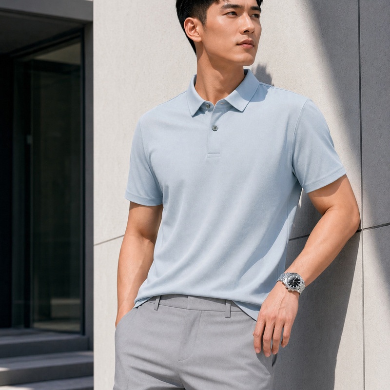 Moisture-wicking Polo Shir Summer Lapel T-shirt