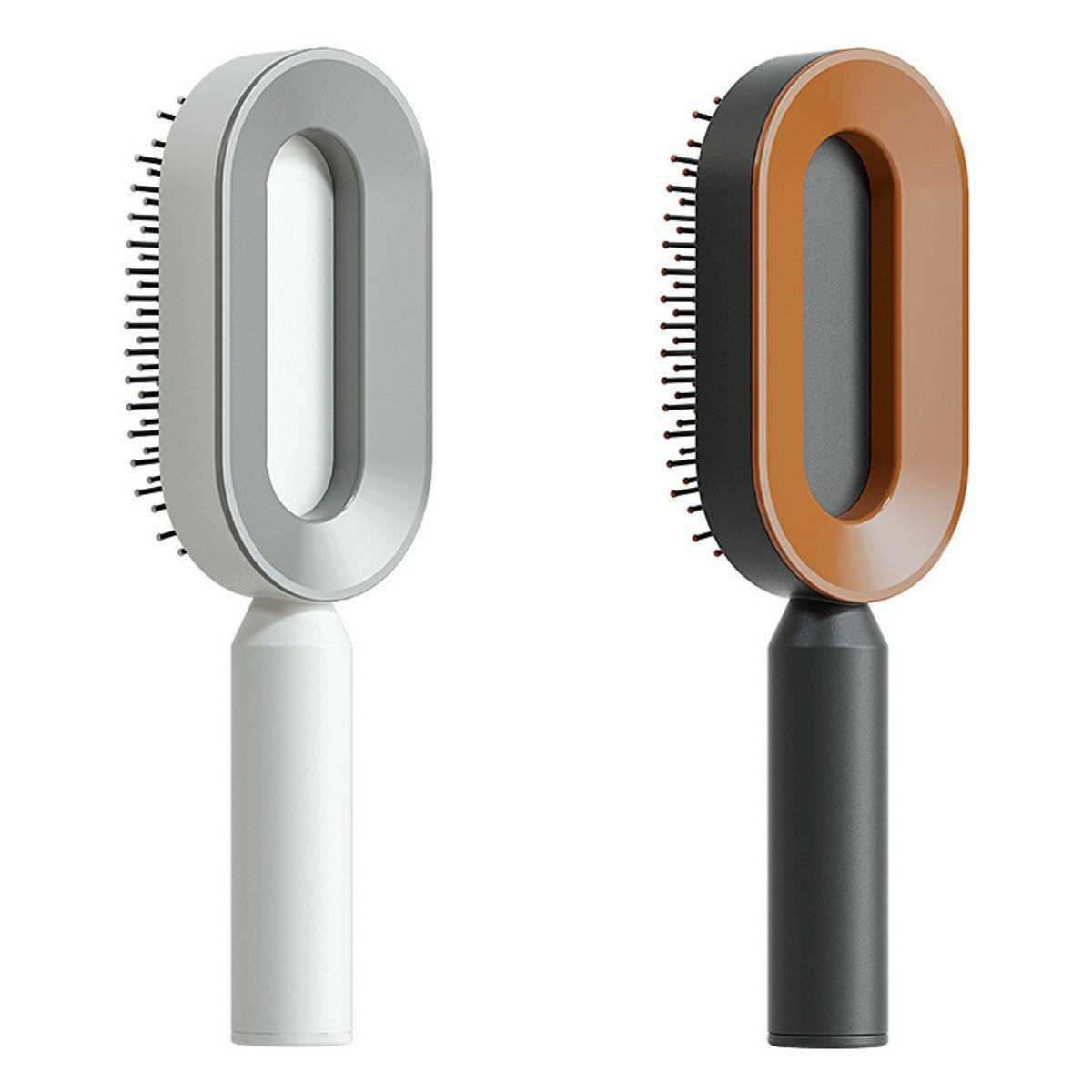 Self-Cleaning Hair Brush – Anti-Static Scalp Massage Comb with One-Key Hair Removal, Detangling Airbag Brush for Women