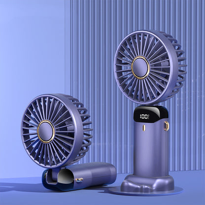 5-Speed USB Rechargeable Neck Fan – Foldable, Hands-Free & Powerful Mini Air Cooler for Outdoors