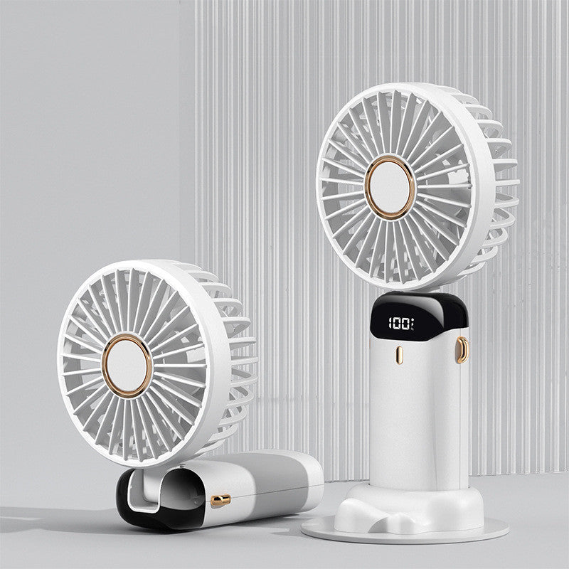 5-Speed USB Rechargeable Neck Fan – Foldable, Hands-Free & Powerful Mini Air Cooler for Outdoors