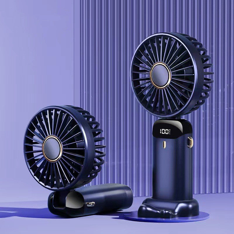 5-Speed USB Rechargeable Neck Fan – Foldable, Hands-Free & Powerful Mini Air Cooler for Outdoors