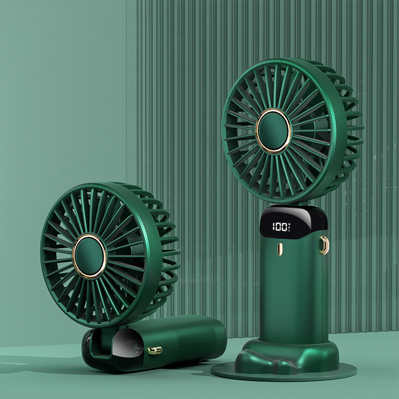 5-Speed USB Rechargeable Neck Fan – Foldable, Hands-Free & Powerful Mini Air Cooler for Outdoors