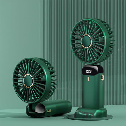5-Speed USB Rechargeable Neck Fan – Foldable, Hands-Free & Powerful Mini Air Cooler for Outdoors